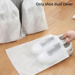 Storage Bags 10pcs Drying Protect Non-woven Fabric Shoe Dust Cover Gift Bag Clear Travel Pouch Shoes