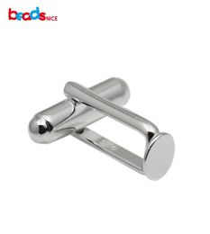 Beadsnice 925 Sterling Silver Cufflink Blanks Mens Jewellery Handmade Cufflink Findings with Flat Pad DIY for him ID345879255294