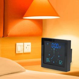 Wall Clocks 5in Shower Clock Digital Timer Alarm Temperature Humidity Display Waterproof For Home Bathroom