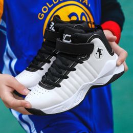 Boots 2021 Spring New Children's Basketball Shoes Boys Sport Nonslip Kids Sneakers Shoes Outdoor Sneakers Boys Trainers for Pupils