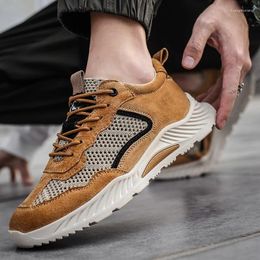 Casual Shoes Men's Mesh Lightweight Sneakers Summer Soft Breathable Running Comfortable Male Outdoor Camping Hiking Footwear
