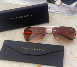 Sunglasses Oversized Women Flat Top Quay Square Sun Glasses For Female Vintage Mirror Ladies Shades UV4006685627