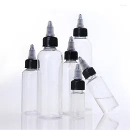Storage Bottles 50pcs 30ml 60ml 100ml 120ml Plastic Squeeze Dispensing With Twist Off Top Cap Open/Close Nozzle For Crafts Art Glue