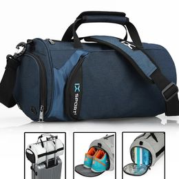 IX Large Gym Bag Fitness Bags Wet Dry Training Men Yoga For Shoes Travel Shoulder Handbags Multifunction Work Out Swimming Bag 240415