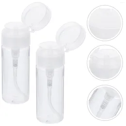 Storage Bottles 2 Pcs Press The Bottle Hand Soap Dispenser Lotion Durable Travel Portable Concise Sub Pet Leak-proof Empty Reusable