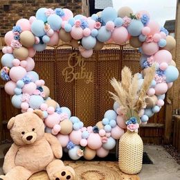 Party Decoration Gender Reveal Balloon Garland Arch Kit Macaron Pink Blue Balloons For Backdrop Decorations