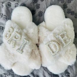 Decoration Bride to Be Slippers fall winter Bridal Shower future Mrs Wedding Engagement Honeymoon trip Bachelorette Party decoration Gift