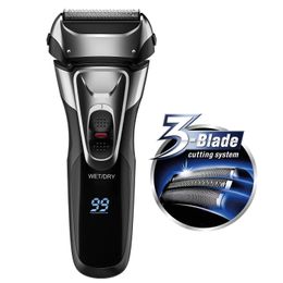 Professional Shaver For Men Rechargeable Powerful Electric 3D Washable Razor Wet Dry Face Beard Shaving Machine 240420