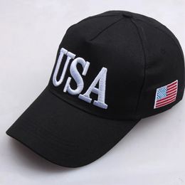 Embroidery USA Flag Baseball Caps For Women Men America Letter Printed Hat Sport Outdoor USA Black Caps 240410