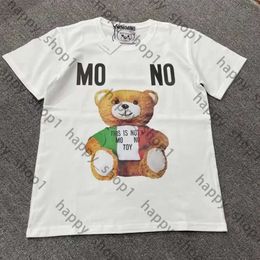 Moschinno Designer T Shirt Bear Graphic Tess Womens Cute Pattern Tops Summer T Shirts Top Quality Couple T-shirts Designer T Shirts Casual Loose Sweatshirts 674