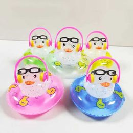 Baby Bath Toys 5Sets New Cute Rubber Duck Kids Tub Float Toy Baby Shower Bathing Play Water Toys Party Gifts For Children Cake Decorations