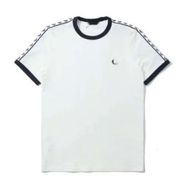 Fred Polo Perry Men Designer T-shirt Top Quality Luxury Fashion Polos Loose And Comfortable Label Classic T-shirt Unisex Straight Sleeve Half Sleeve