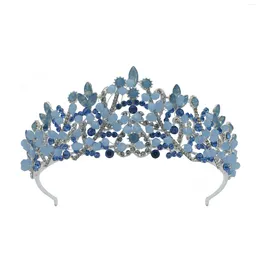 Hair Clips Vintage Brides Princess Sparkling Full Rhinestone Oversize Tiara Headband Crown