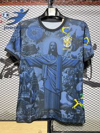 3XL 4XL 24/25 brasil kit Brasil soccer jerseys Jacquard player shirts CASEMIRO VINI JR RICHARLISON PELE Carlos Romario Ronaldinho camisa de futebol RIVALDO Kids kit