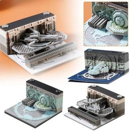 3d Paper Sculpture Earth Calendar Memo Pad Notepad School Pads - Pen Block With Office Holder Gifts Art Display D7m8