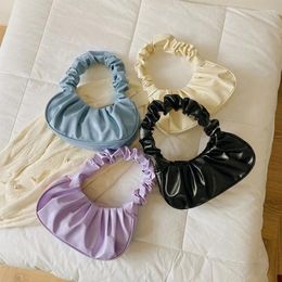 Shopping Bags Fashion Pleated Handlebags For Women PU Cloud Leisure Armpit Bag Shoulder Dumpling Handbag Female Hand