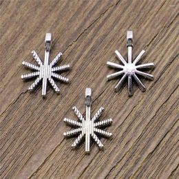 Charms Jewelry Pendants Ornaments Little Snowflake Supplies