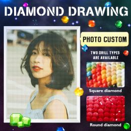 Craft Custom Picture Diamond Embroidery Full Round Or Square Dropshipping Crystal Diamond Mosaic Kits Birthday Gift