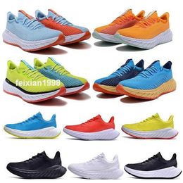 Hokah Carbon X3 X2 Race Running Shoes For Men Women Foam Everyday Run Tennis Trainers Sneakers X 3 X 2 Knit Blue Coral Black Fiesta Size 36 - 46