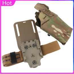 Holsters Airsoft Tactical Holster Glock 17 19 with X300 X300u Light Quick Release Pistol Case with Thigh Strap Shooting Cs Accessories