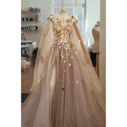 Party Dresses Fashion O-Neck Prom Exquisite Crystal Sequined Side Split Sweep Train A-Line Gowns Cosplay Pageant Evening Dress