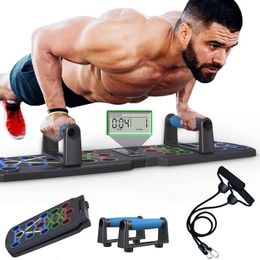 Push Up Board Gym Equipment Home Exercise Bar Sport Plank Fitness Abdominal Abs Workout PushUps Stands Chest 240416