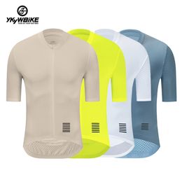 YKYWBIKE Men Cycling Jersey Summer Maillot Bike Shirt Downhill Jersey High Quality Pro Team Short Sleeve Bicycle Clothing 240410