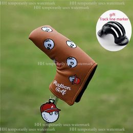 Designer Malbon Golf Products Golf Wood Headcover For Driverfairwayhybrid Utilityputter Cover Golf Club With Magneticty Mallet Putters Malbon Golf Trackline 535