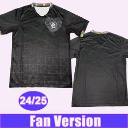 2024 25 Clube do Remo Mens Soccer Jerseys G.PAVANI RIBAMAR Special Edition Black Football Shirts Short Sleeve Adult Uniforms