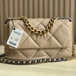 Bag Luggage Accessory Designer Bag Goat Skin Flap Purse Gold And Silver Stitching Chain Handbags Diamond Lattice Luggage Bag Hs 8136