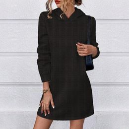 Casual Dresses Women's Spring Solid Jacquard Long Sleeved Loose Sleeve For Women Deep V Dress Party Gowns