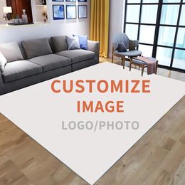 Customised Po Brand Anti-Slip Carpet Carpets for Bed Room Large Area Rugs for Living Room Anime Floor Mat Home Decor 240422