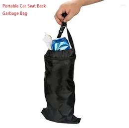 Interior Accessories Portable Car Seat Back Garbage Bag Auto Trash Can Leak-proof Dust Holder Case Box Styling Oxford Cloth