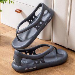 Slippers 2024 Flip-flops With Heels For Men And Women To Wear EVA Anti-skid Wear-resistant Clip On Thick In Summer