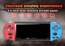 X7 43 inch Video Game Console MP5 8GB ROM Double Rocker Dual Joystick Arcade Games Handheld Game Player Portable Retro Console 46101190