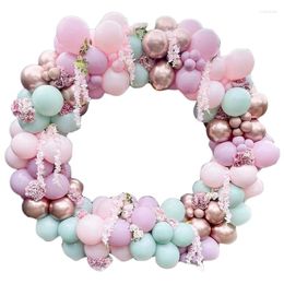 Party Decoration Pink Blue Champagne Balloon Garland Kit 182 Pcs Arch For Wedding Birthday Baby Shower