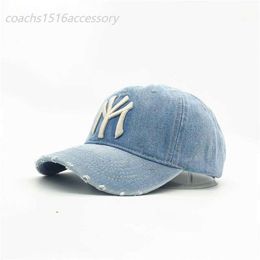 Ball Caps Adult Men Casual Vintage Denim My Ny Embroidery Baseball Cap Women Cotton Sports Hat Hip Hop Snapback Golf Hats Gorros NBXR