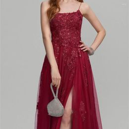 Party Dresses A-Line Dress Prom Floor Length Short Sleeve Sweetheart Tulle Lace-up With Beading Pattern Print Long Luxury Evening