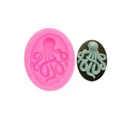 Moulds Gadgets Fondant Molds Octopus Mold Silicone Steampunk Polymer Clay Resin Fondant Octopus baking candy mold