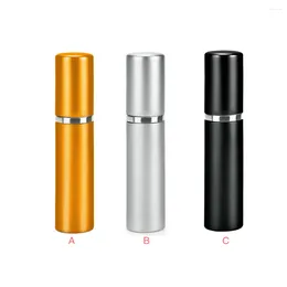 Storage Bottles 5Pcs Empty Atomizer 5ml Refill Dispenser Spray Bottle Supplies Gold