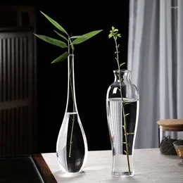 Vases Glass Vase For Hydroponic Flower Arrangement Water Plant Zen Kannon Home Decoration
