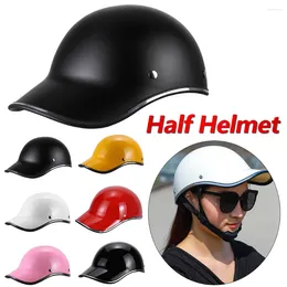 Motorcycle Helmets Fashion Adult Electric Bicycle Extended Brim Baseball Hat Style Riding Safe Helmet Impact Resistance Protective Gear