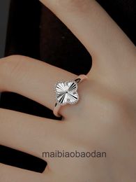 Designer Luxury Jewelry Ring vancllf Miss Z Four Leaf Grass 925 Sterling Silver and Small Adjustable Laser Elegant Female