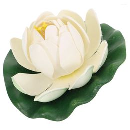 Decorative Flowers Floating Realistic Lotus Decor Simulated Leaf Flower Artificial