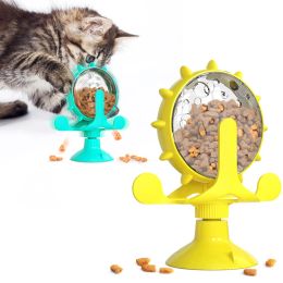 Toys Interactive Treat Leaking Toy For Cat Small Dogs Slow Feeder Dispenser Puppy Funny Rotatable Wheel Improve IQ Kitten Accessories