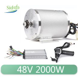 Part 48V 2000W Electric Brushless Motor Set Controller LCD Throttle EBike Electric Bicycle Scooter Motorcycle Ebike Conversion Kit