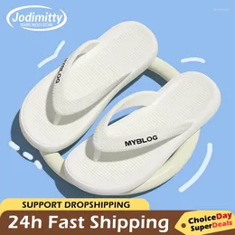 Slippers EVA Thong Platform Flip Flops For Women Summer 2024 Clip Toe Soft Sole Cloud Woman Thick Bottom Non Slip Beach Sandals