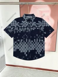 Mens Plus t-shirt Designer t shirts luxury tshirts casual cotton tshirt spring summer Italy Paris mosaic washing Denim fabric cotton tee XS-L