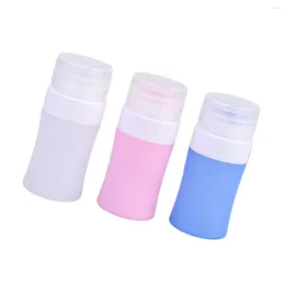 Storage Bottles 3 PCS Silicone Travel Bottle Portable Dispensing Squeeze Refillable Lotion Squeezing