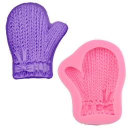 Moulds Christmas Glove Shape Chocolate Candy 3d Silicone Mould Cartoon Image Cake Decoration Baking Tool Soap Mould Sugar Craft